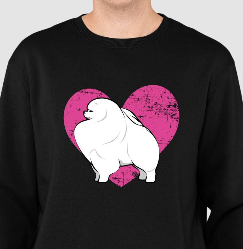 Suéter Moletom Pomerania Coração