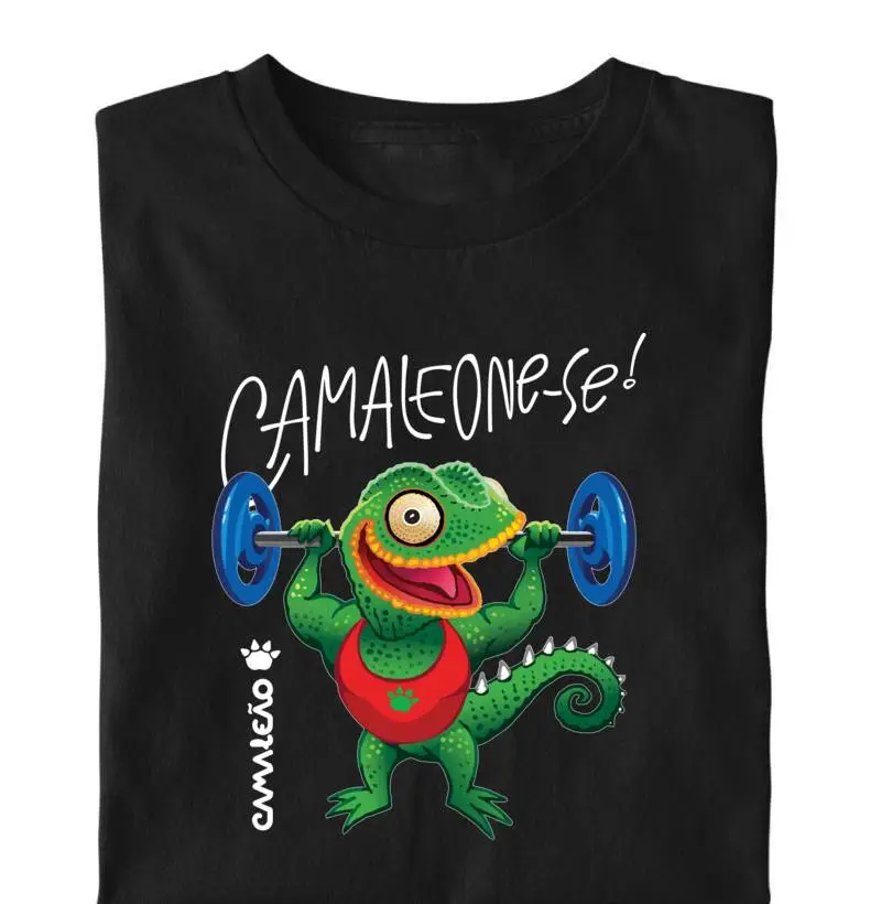 Camiseta Masculina Camaleão - Camaleone-se Academia