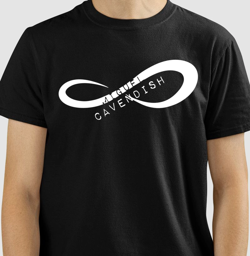Camiseta Adulto Logo Preta by Miguel Cavendish
