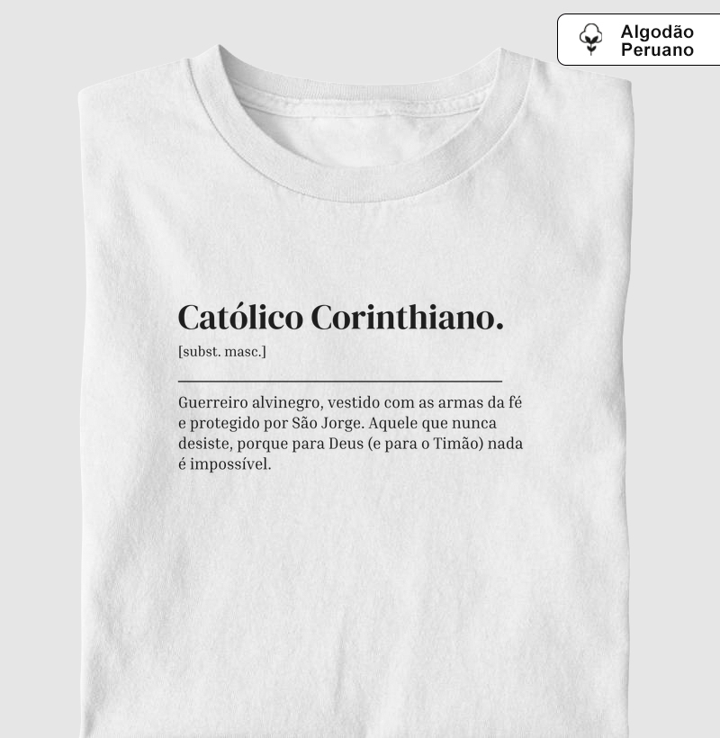 Católico Corinthiano - Dicionário - Algodão Peruano