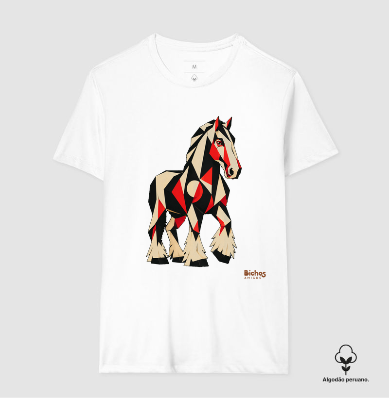 Cavalo Clydesdate Geométrico