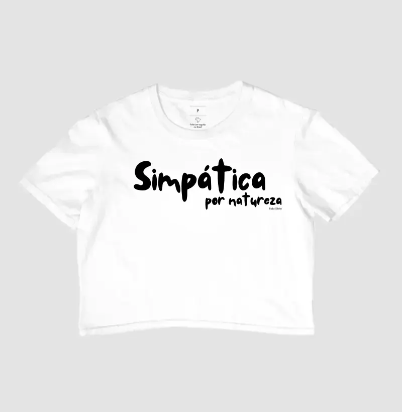 Cropped Simpática por Natureza 
