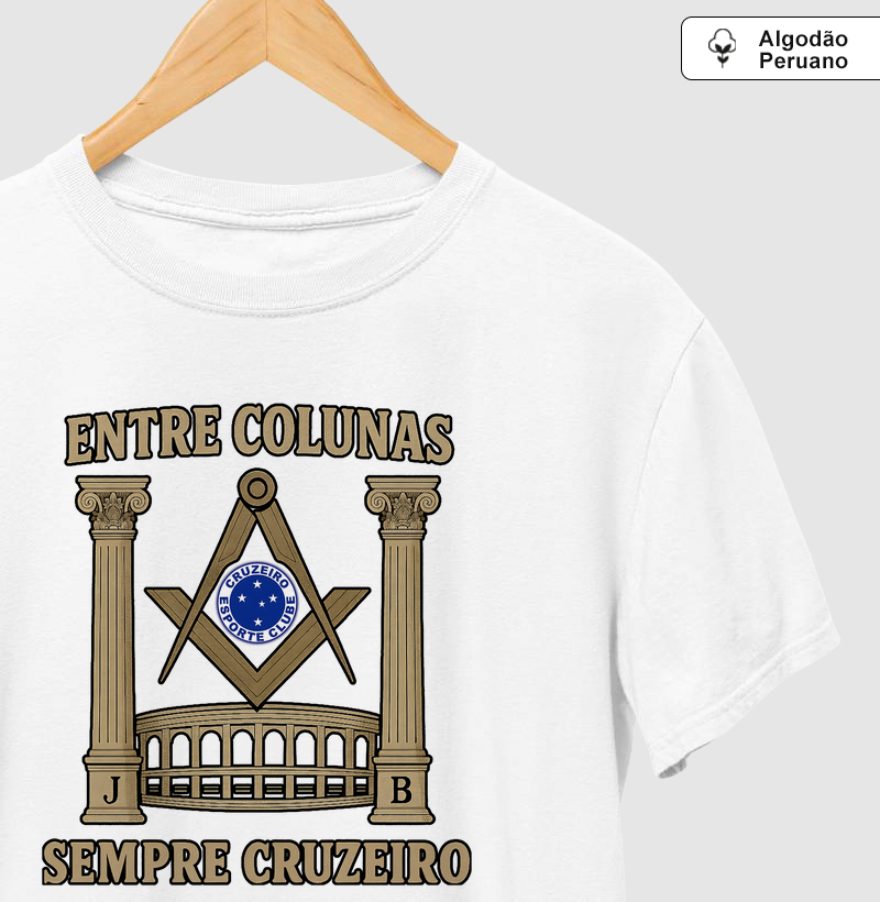 Camiseta Algodão Peruano Cruzeiro Entre Colunas - Mr. GADU