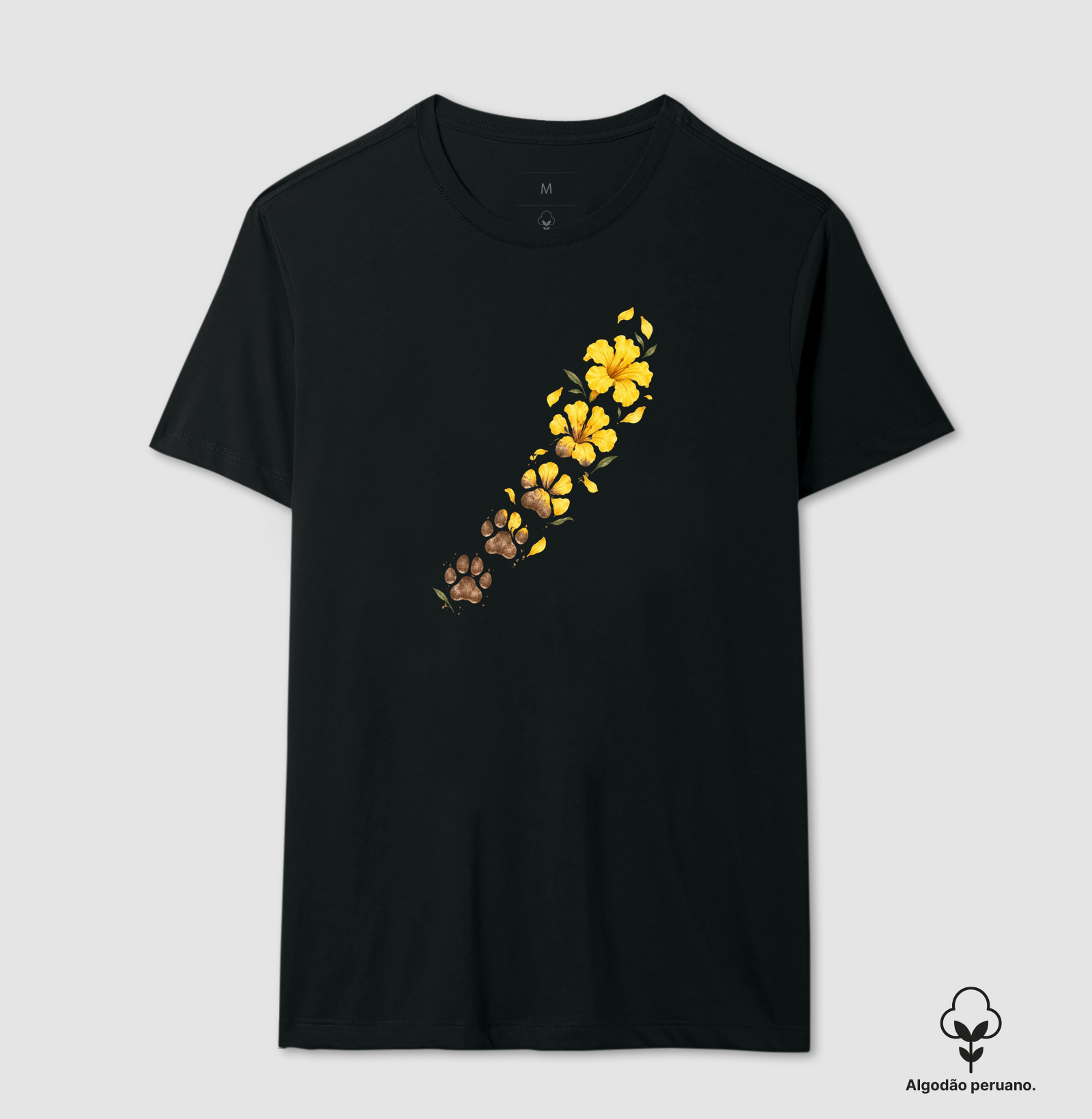 Ipê Amarelo & Patas - Camiseta Algodão Peruano