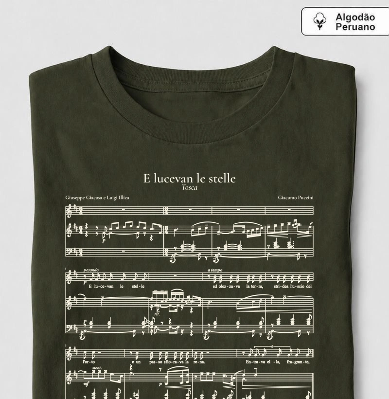 E lucevan le stelle - Tosca | Camiseta de Ópera