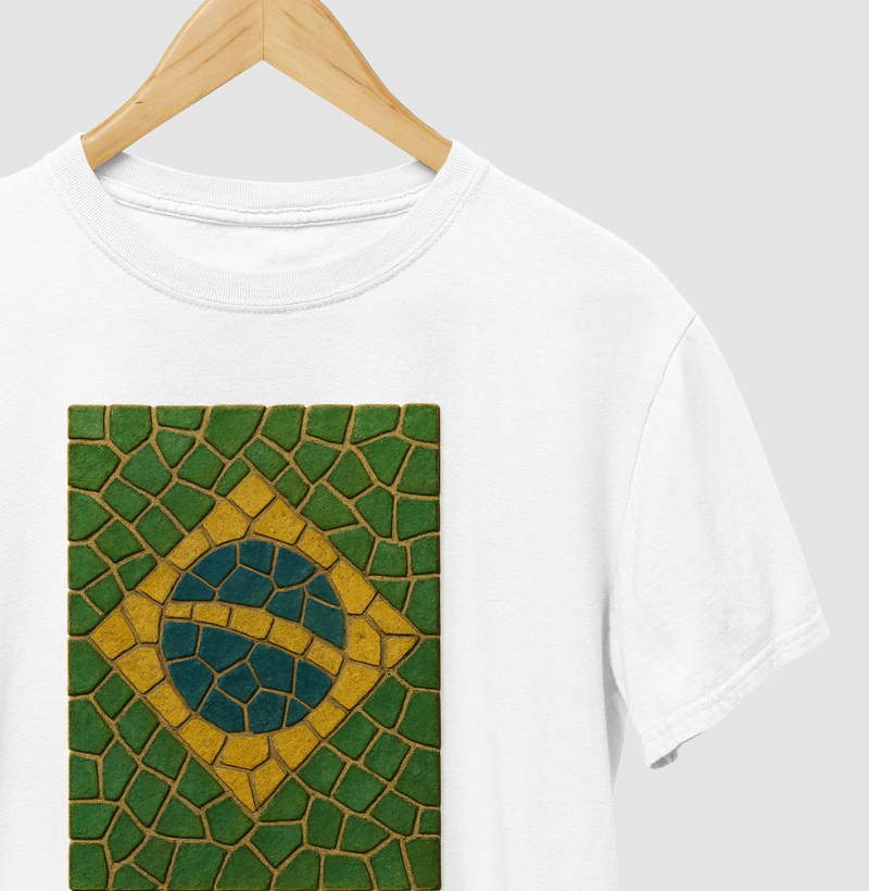 mosaico caquinhos bandeira