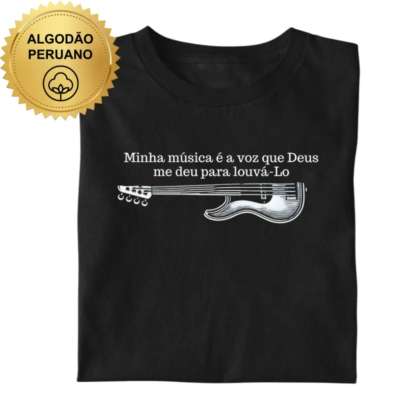Minha música é a voz que Deus me deu para louva-lo. 