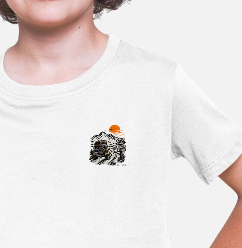 Novos Lugares - Camiseta Infantil