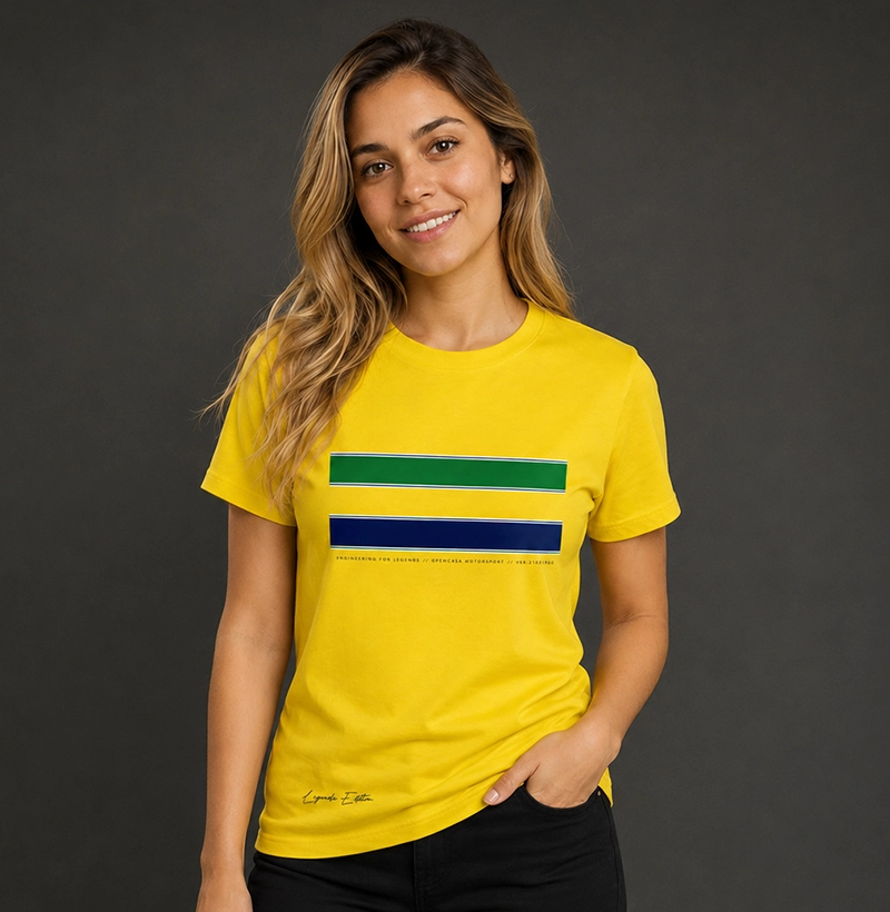 Baby Look "O Chefe" - LEGENDS EDITION inspirada em Ayrton Senna