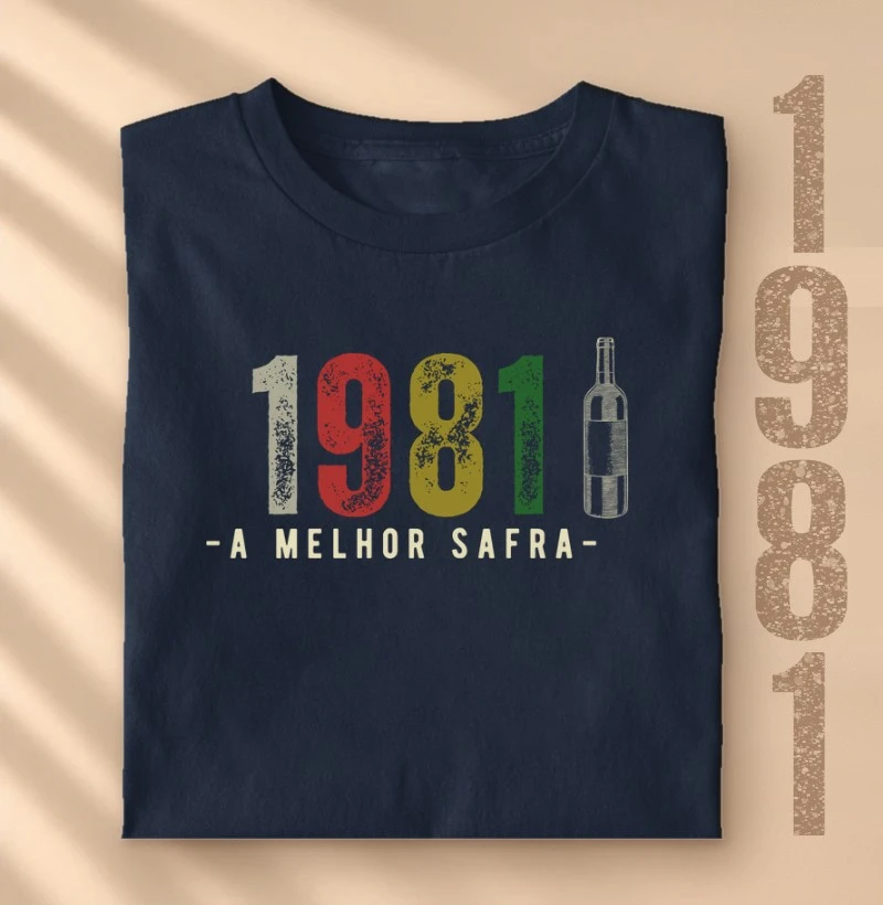 Camiseta Vinho - A Melhor Safra 1981