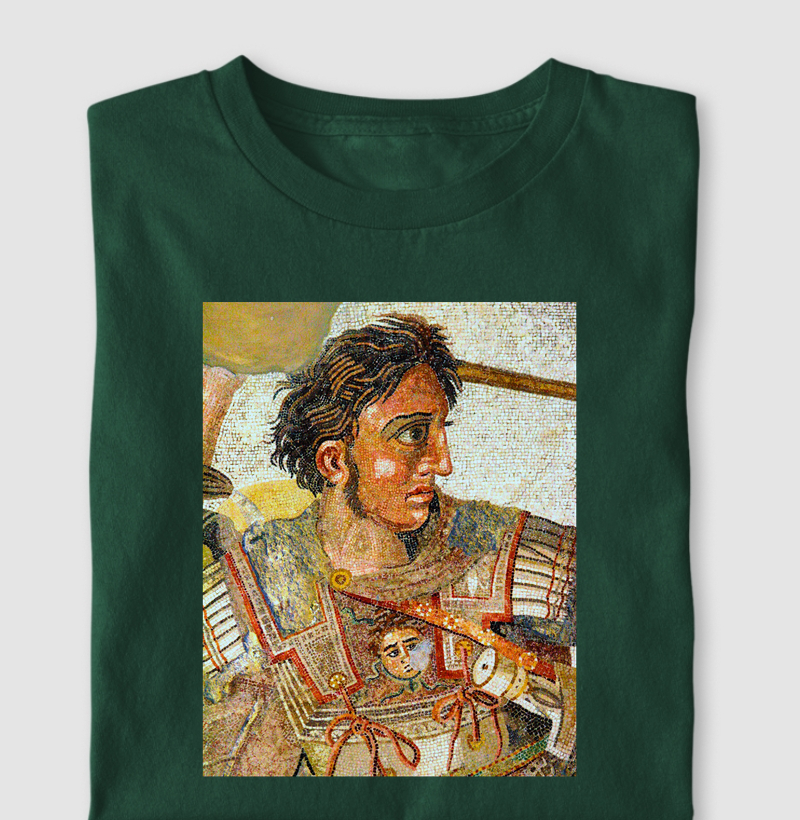 Alexandre, o Grande — Mosaico de Pompeia - Camiseta