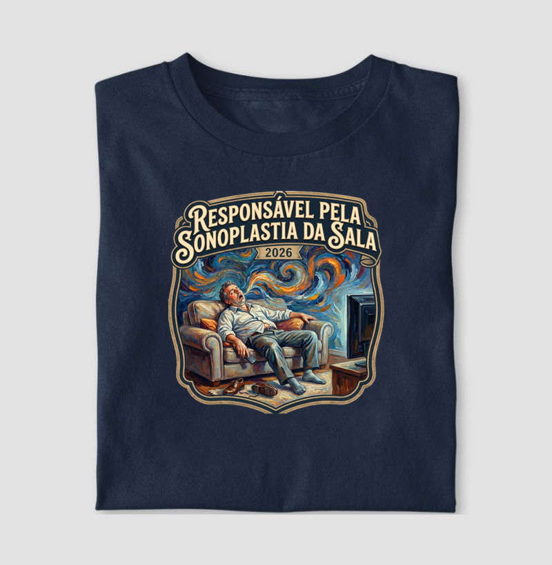 Camiseta Responsável pela sonoplastia da sala - Algodão Premium