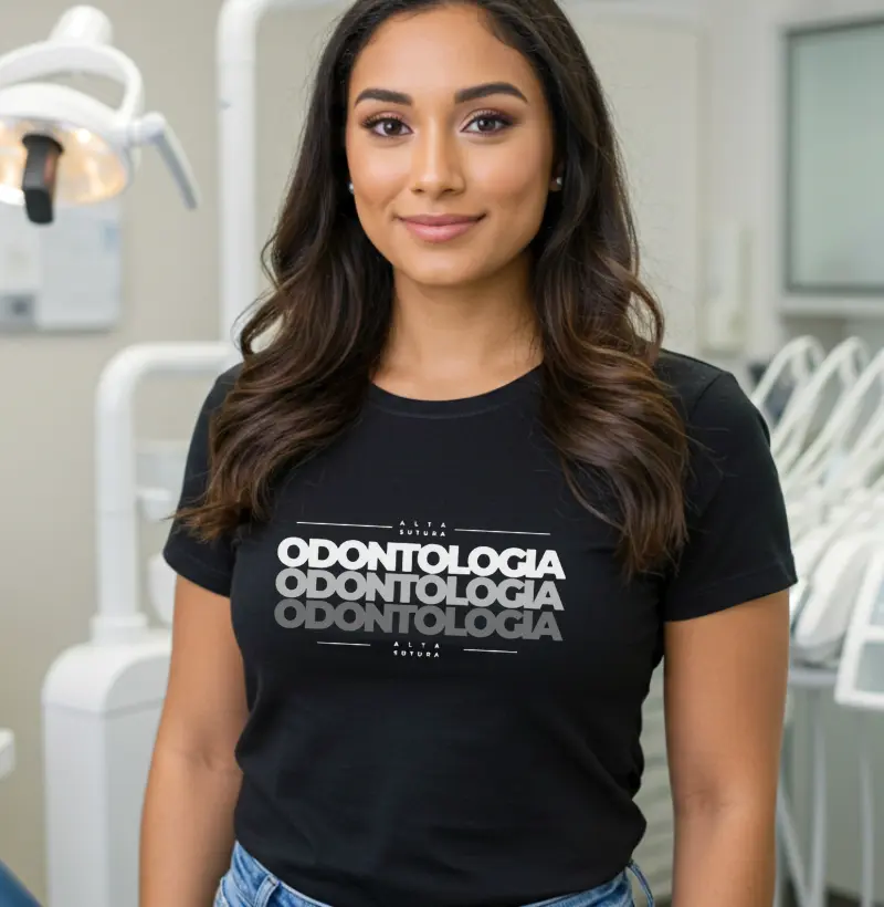 Camiseta Unissex 100% Algodão - Assinatura Odonto