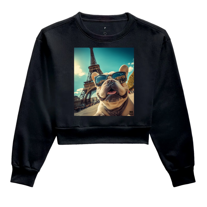 Moletom Cropped Bulldog Frances "Selfie 4"