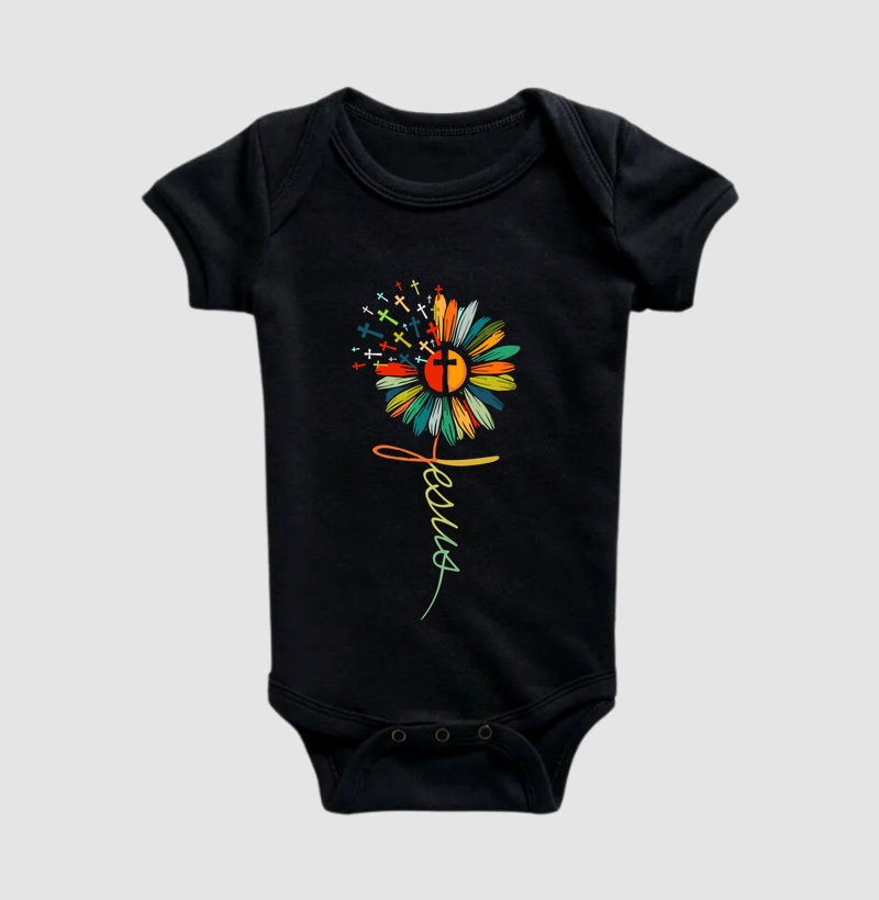 Body Infantil Jesus Flor