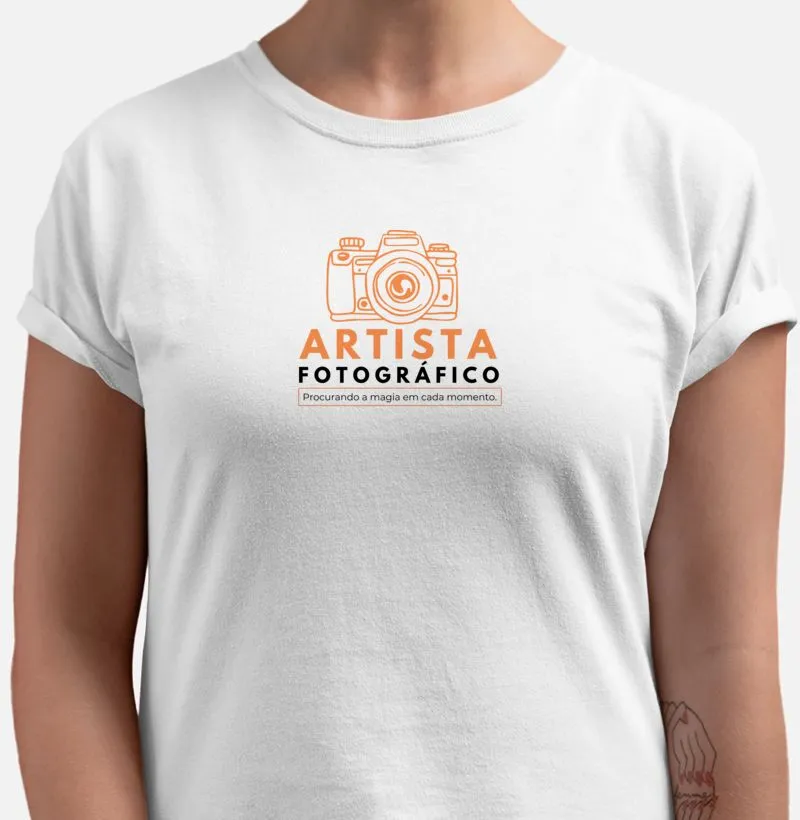 Camiseta artista fotográfico