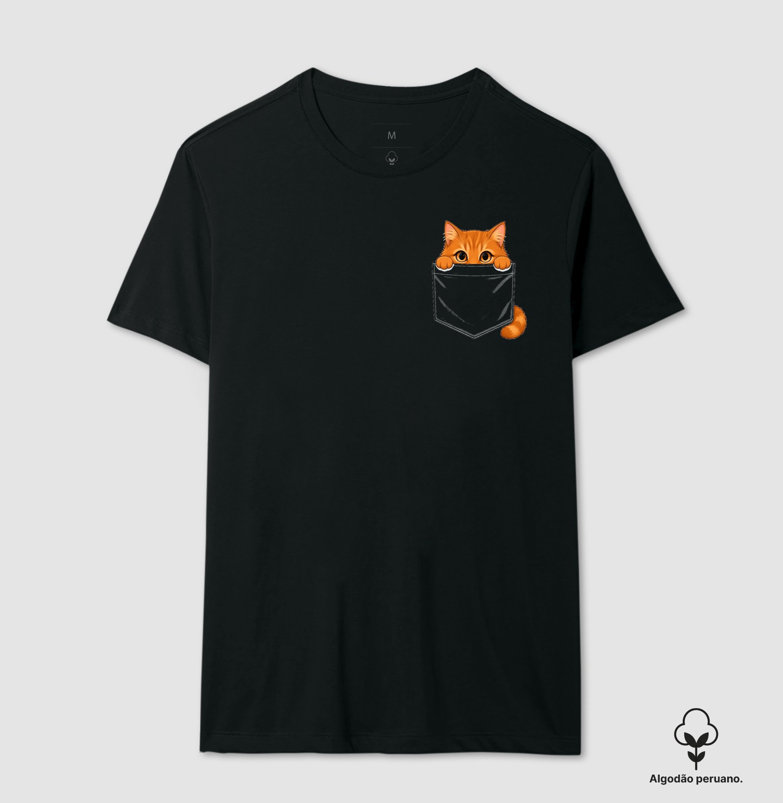 Espreita no Bolso - Camiseta Algodão Peruano