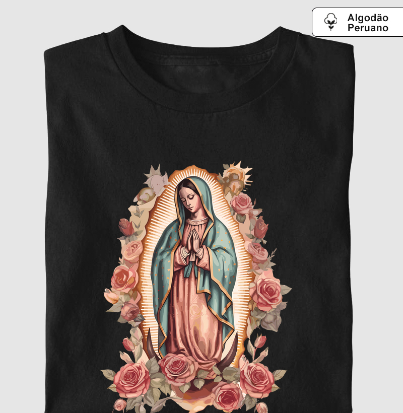 Nossa Senhora de Guadalupe e as Rosas Algodão Peruano
