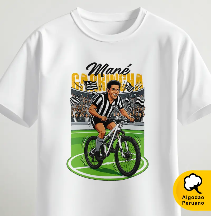 Mané Garrincha pedalando