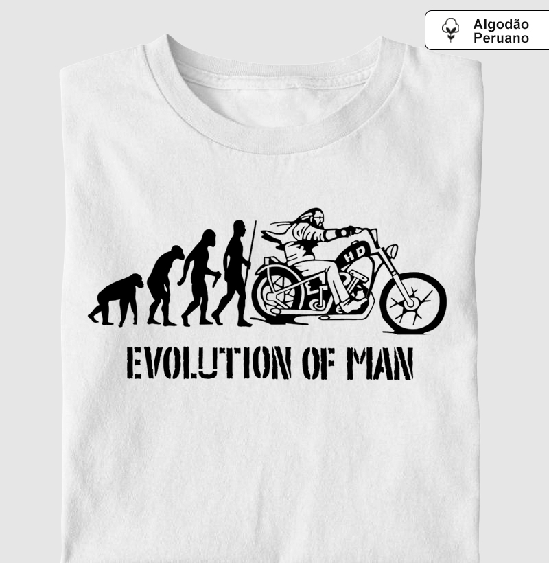 Supreme Evolution of Man (tecido algodão peruano)