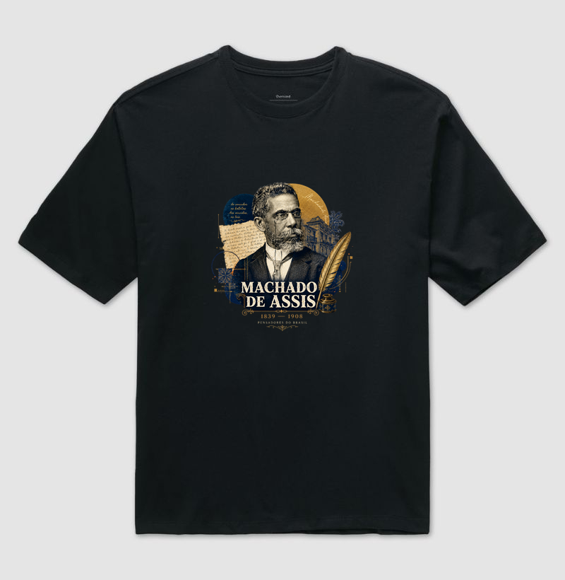 Camiseta Machado de Assis - Pensadores do Brasil