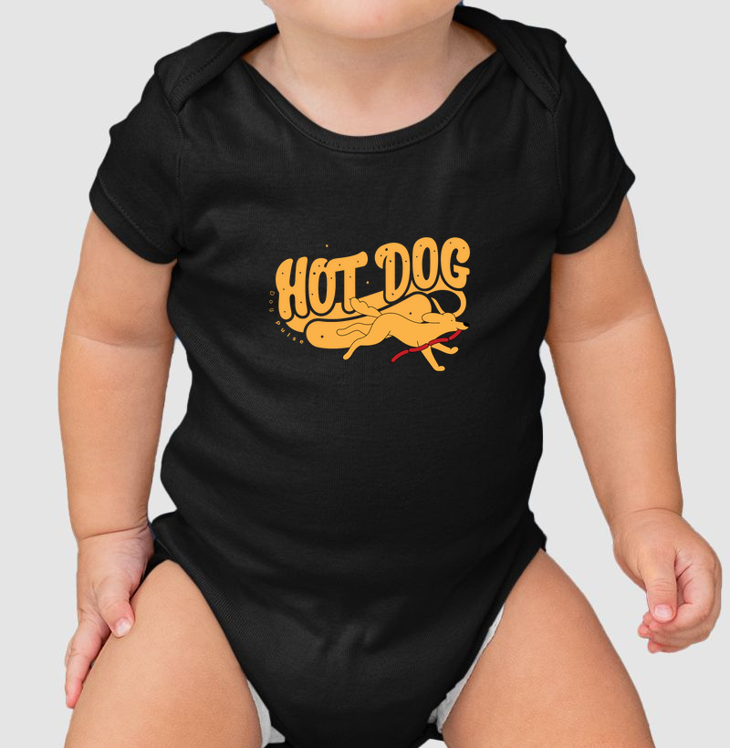 Body Infantil Dog Pulse Hot Dog - Dogão Raiz