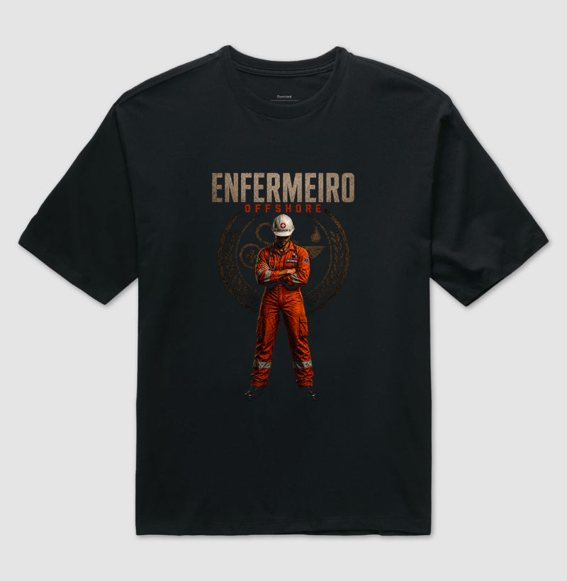 Enfermeiro Offshore Hero - Camiseta Oversized