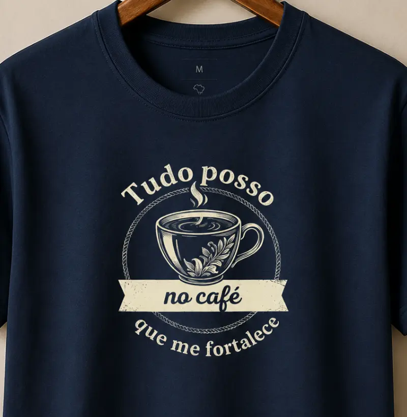 Tudo posso no café que me fortalece