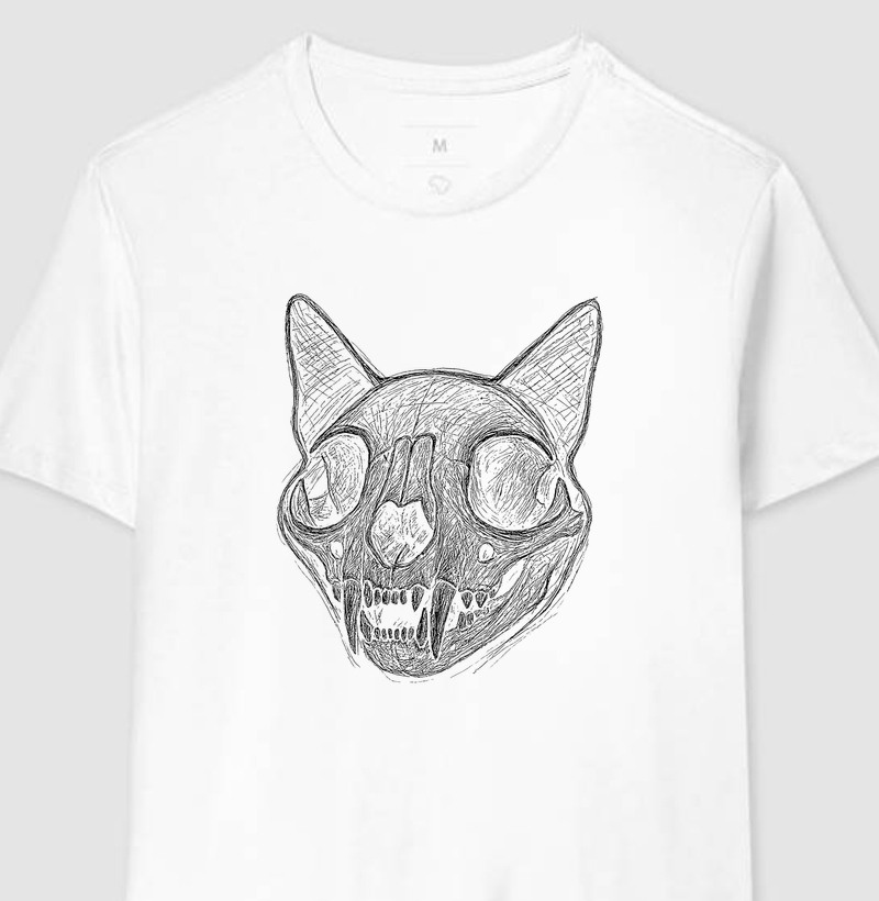 Cat Skull — Versão Branca