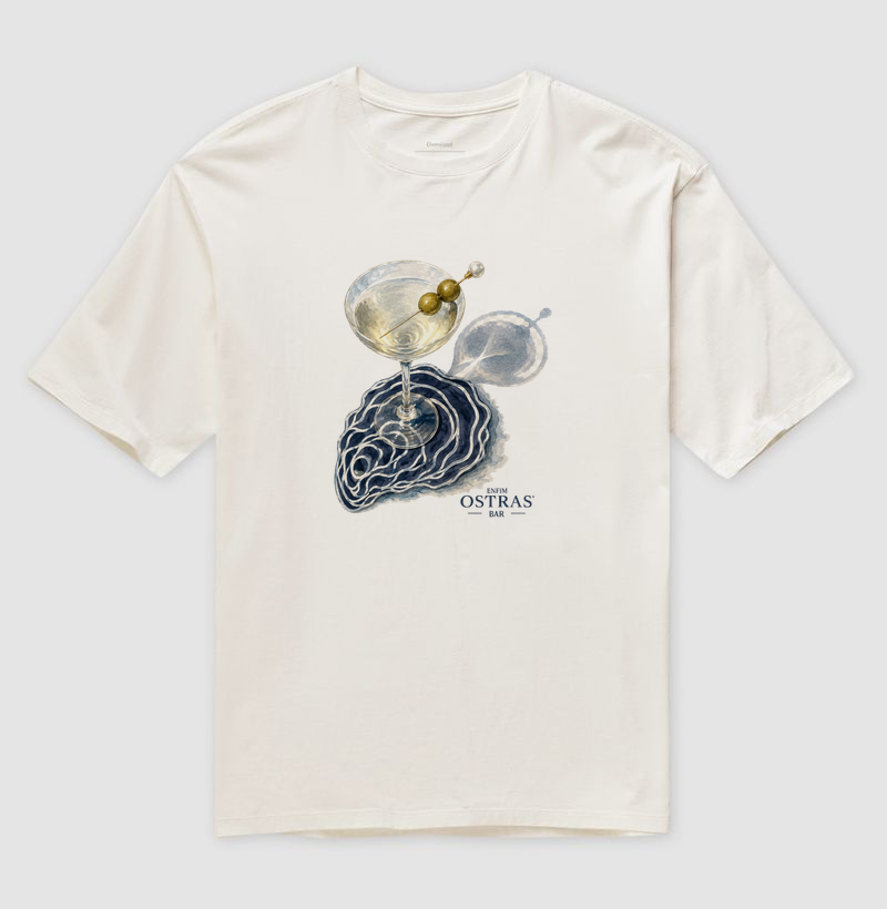 Camiseta Oversized Happy Oyster - por Enfim
