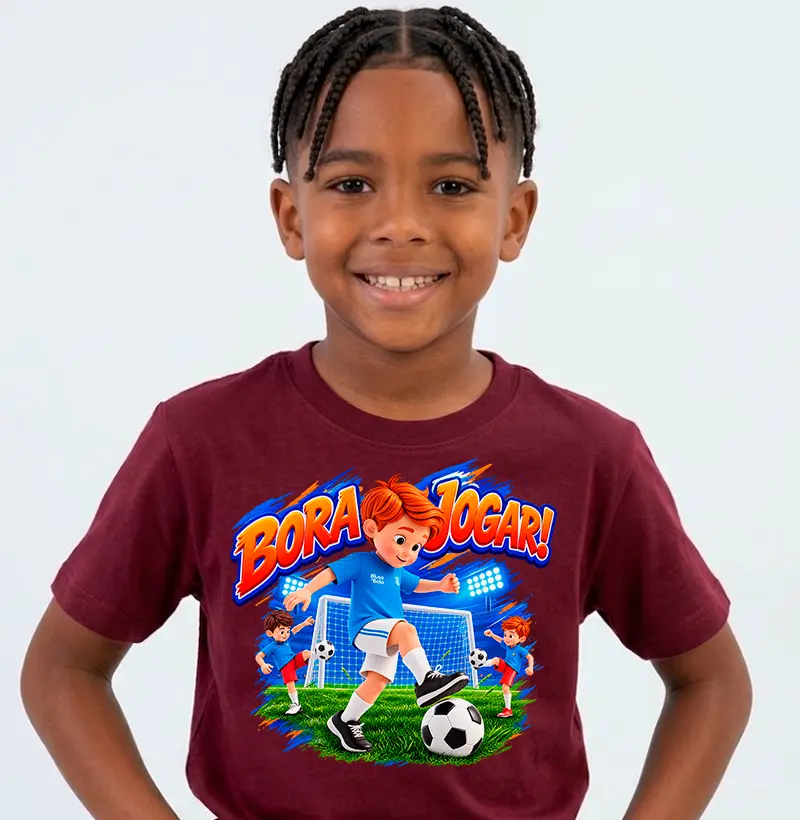 Bora Jogar - Kids - Camiseta Infantil