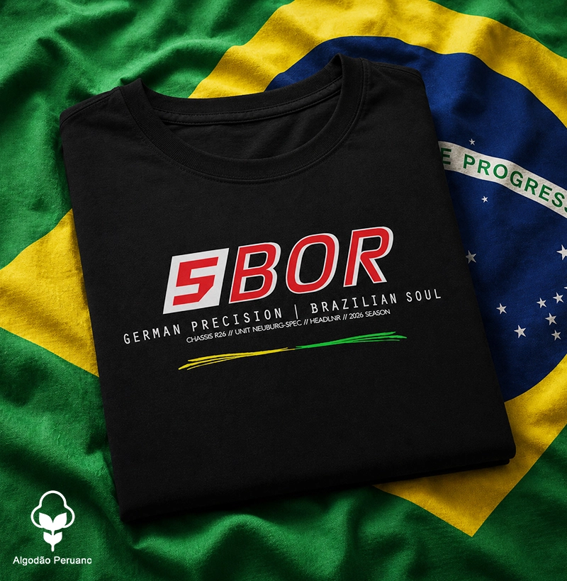 Camiseta "Brazilian Soul Edition" inspirada em Gabriel Bortoleto