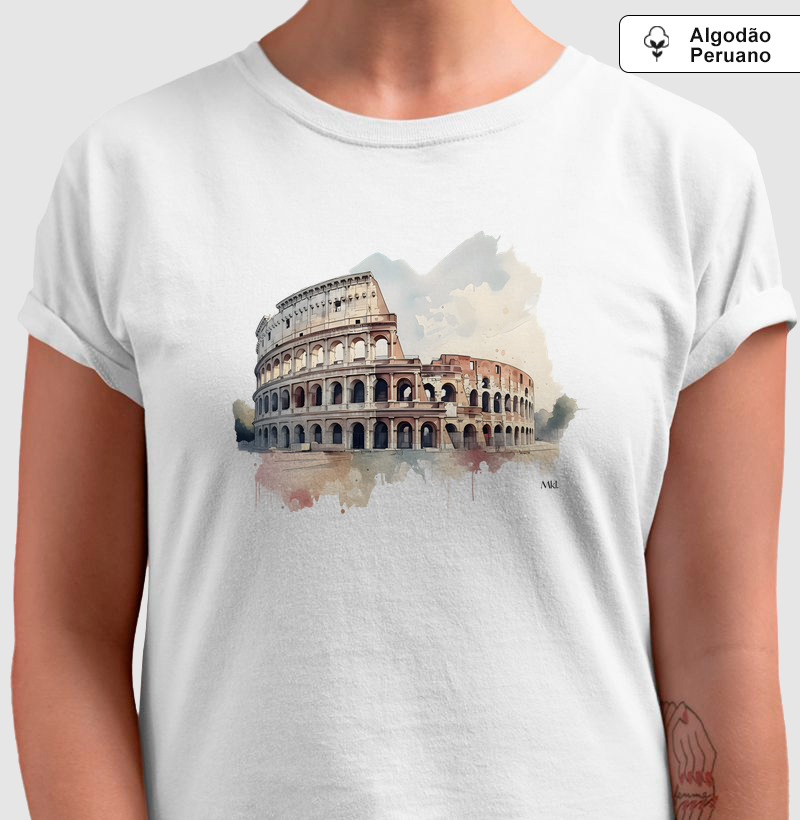Camiseta Algodão Peruano - Grandiosidade Romana 