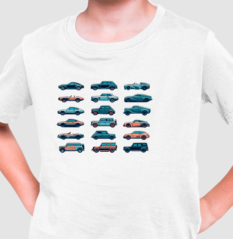 Mini Carros - Camiseta Infantil