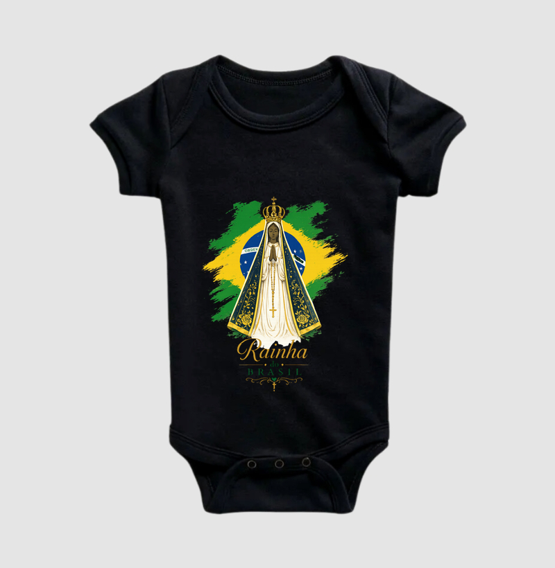 Body Infantil Nossa Senhora Aparecida Rainha do Brasil