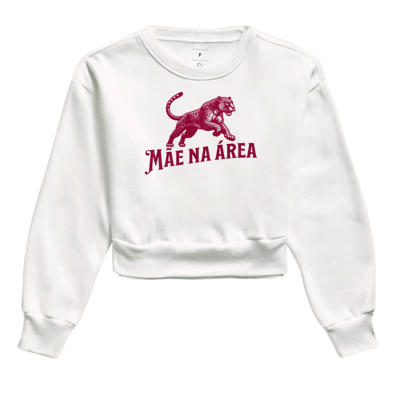 Mãe na área - ilustração vinho