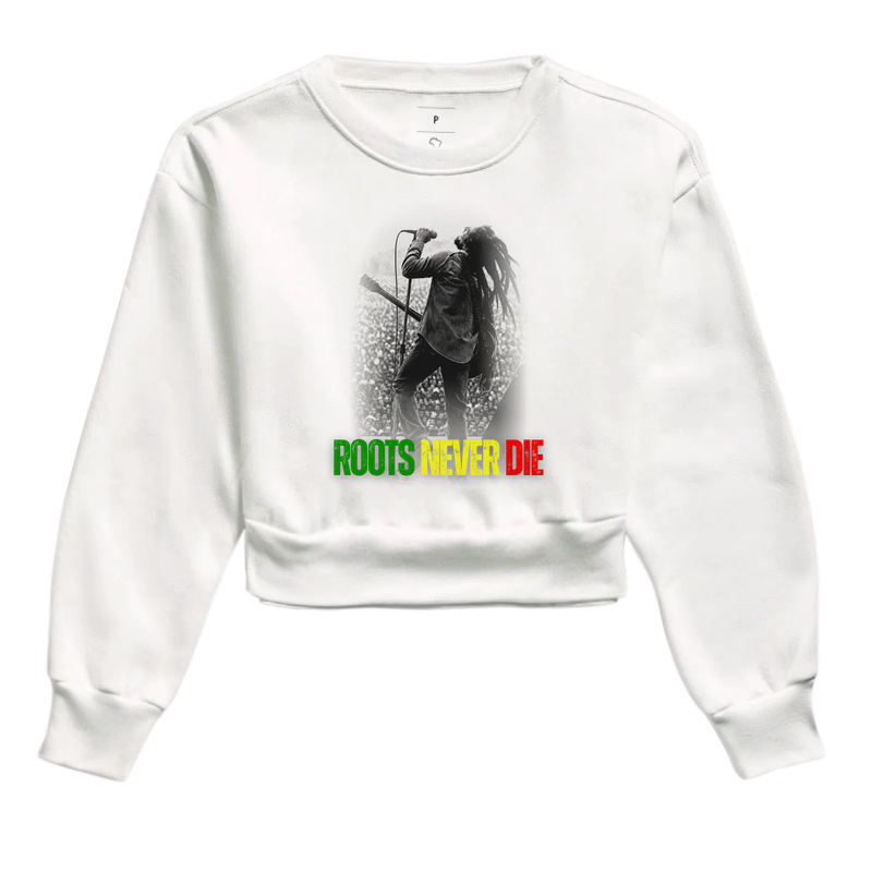 Roots never die - Cropped Moletom