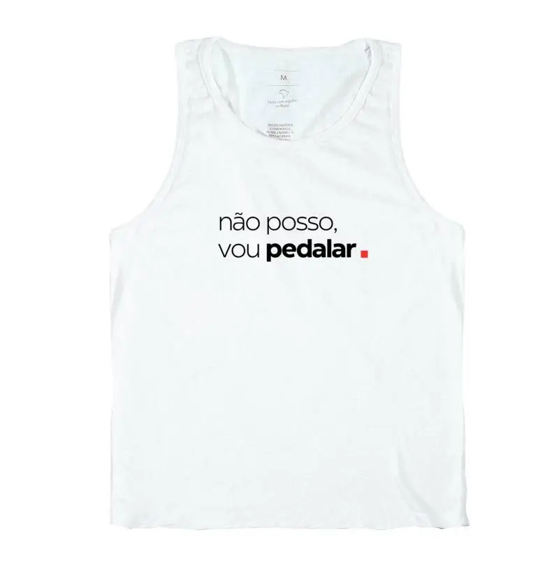 Camiseta Não Posso, vou Pedalar.