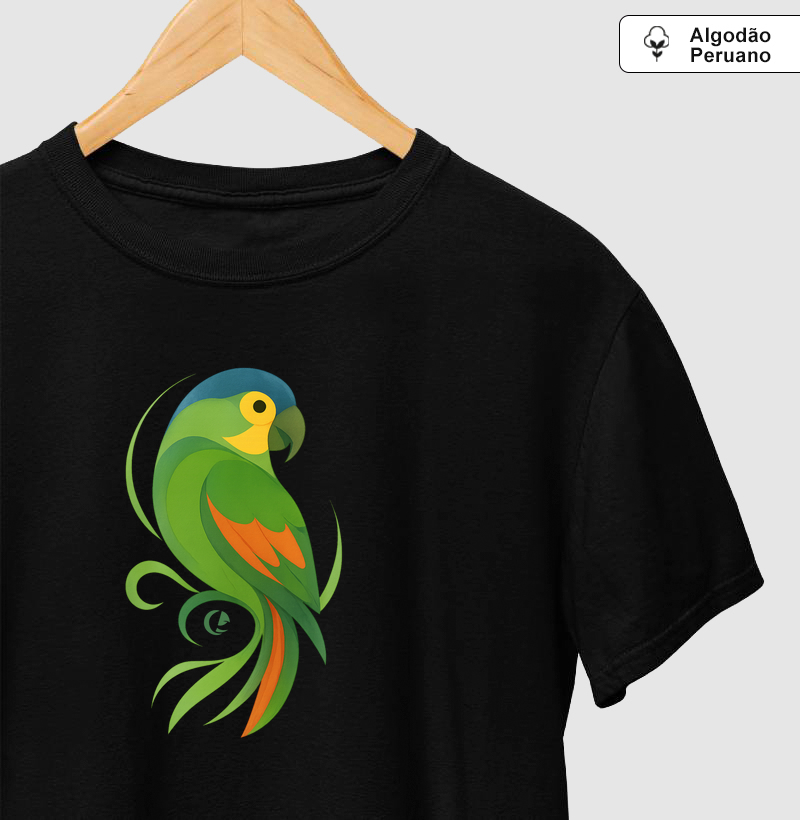 Camiseta Algodão Peruano Papagaio do Mangue - Movimento