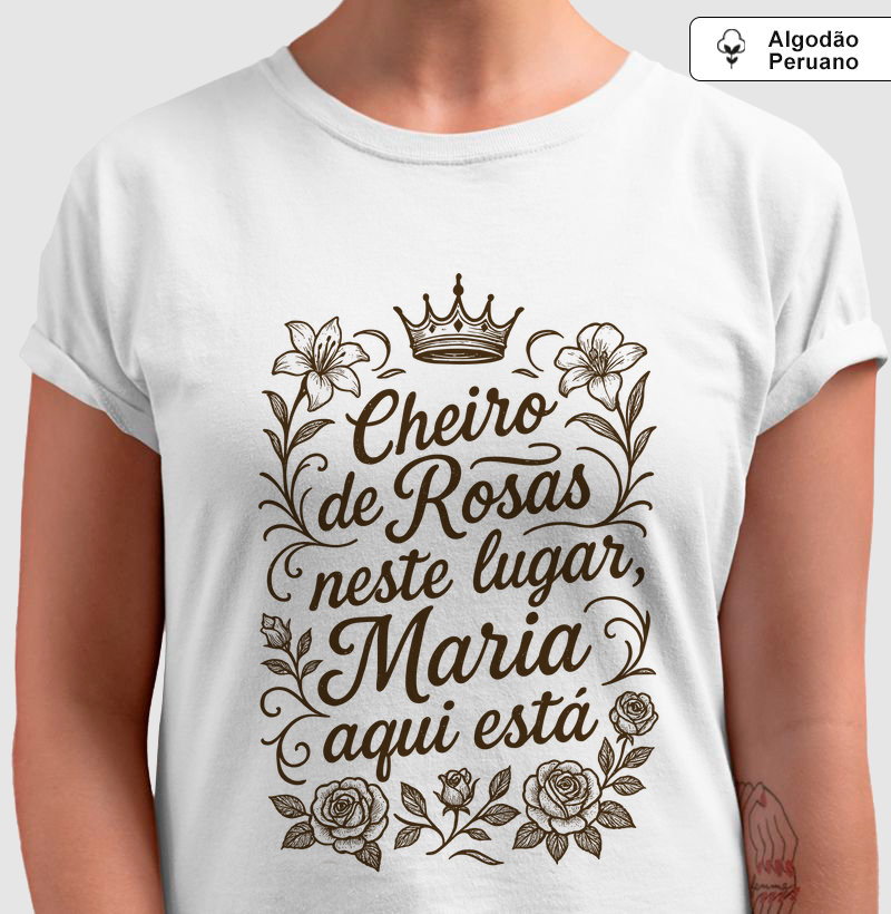 Cheiro de Rosas Neste Lugar - Algodão Peruano
