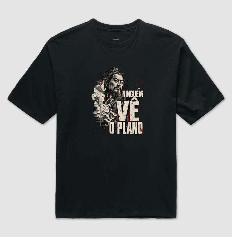 Sun Tzu - Ninguém Vê o Plano - Camiseta Oversized