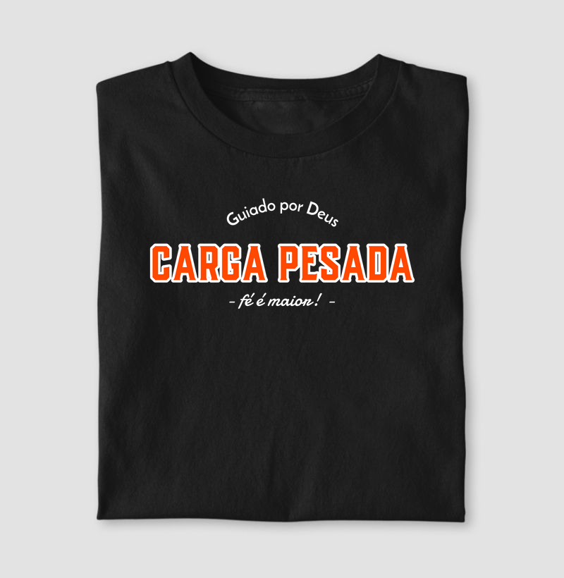 Camiseta Moda Religiosa Masculina Carga de Fé