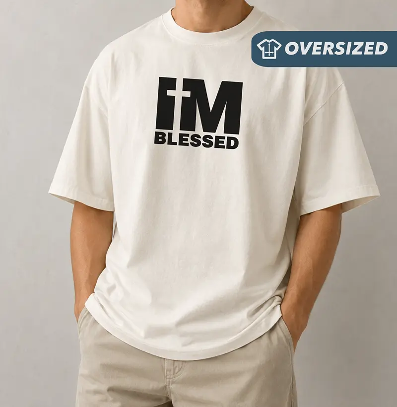 Camiseta Oversized I'm Blessed - Camiseta Oversized