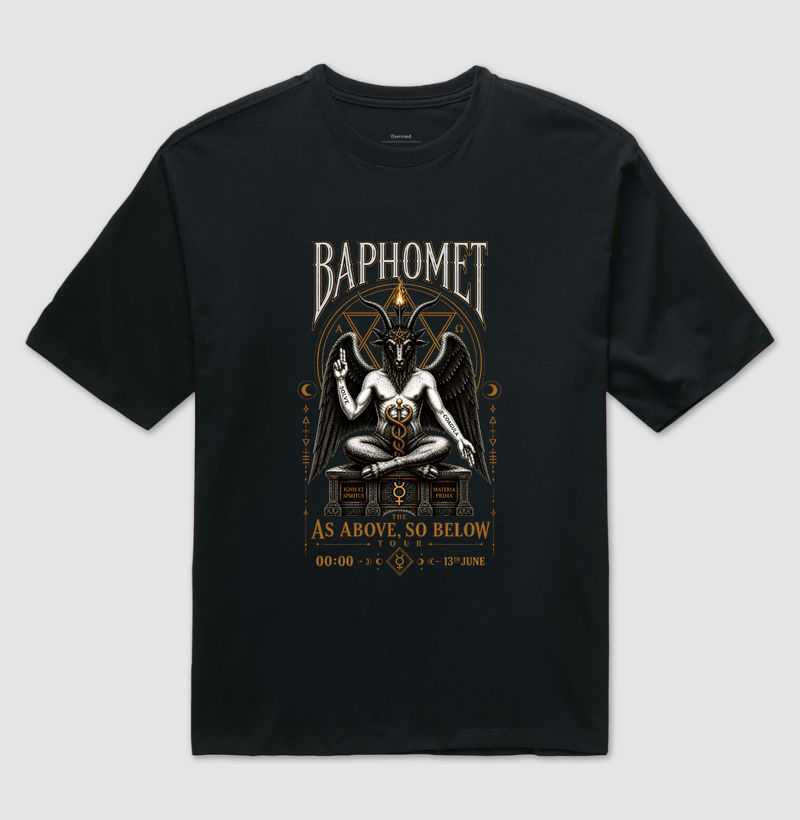 Baphomet Festival - Camiseta Oversized