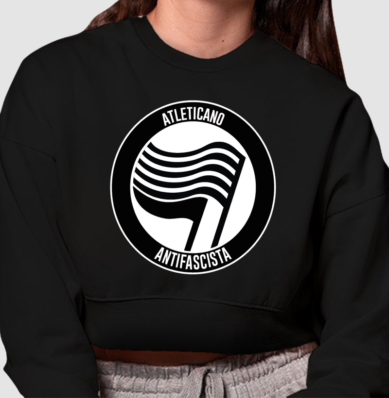 ATLETICANO ANTIFASCISTA - Cropped Moletom