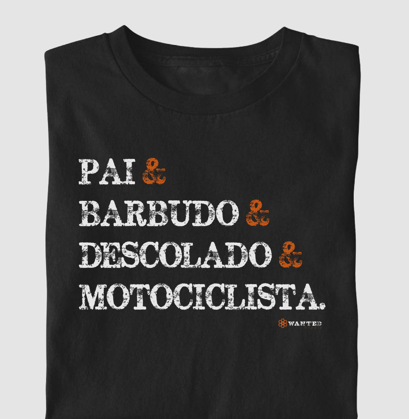 Pai, Barbudo, Descolado, Motociclista 
