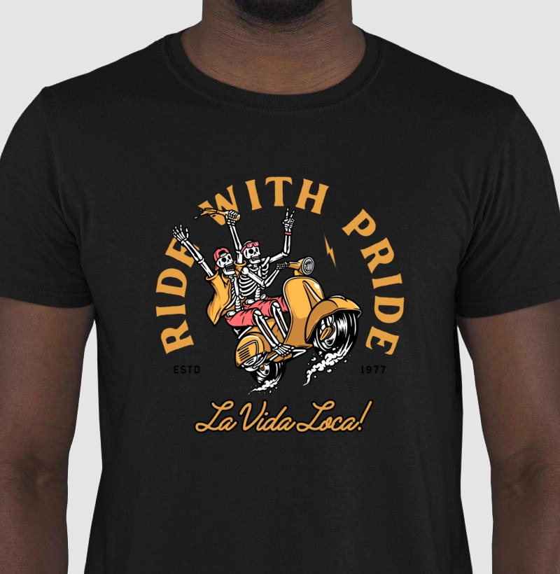 Camiseta Motociclista la vida loca