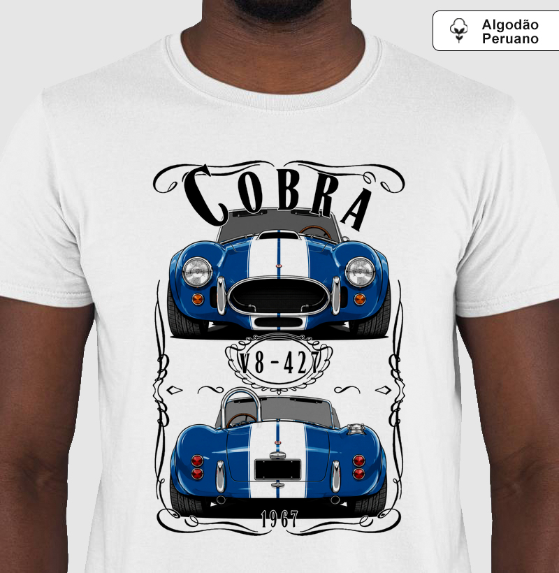 Camiseta em algodão peruano Cobra vintage