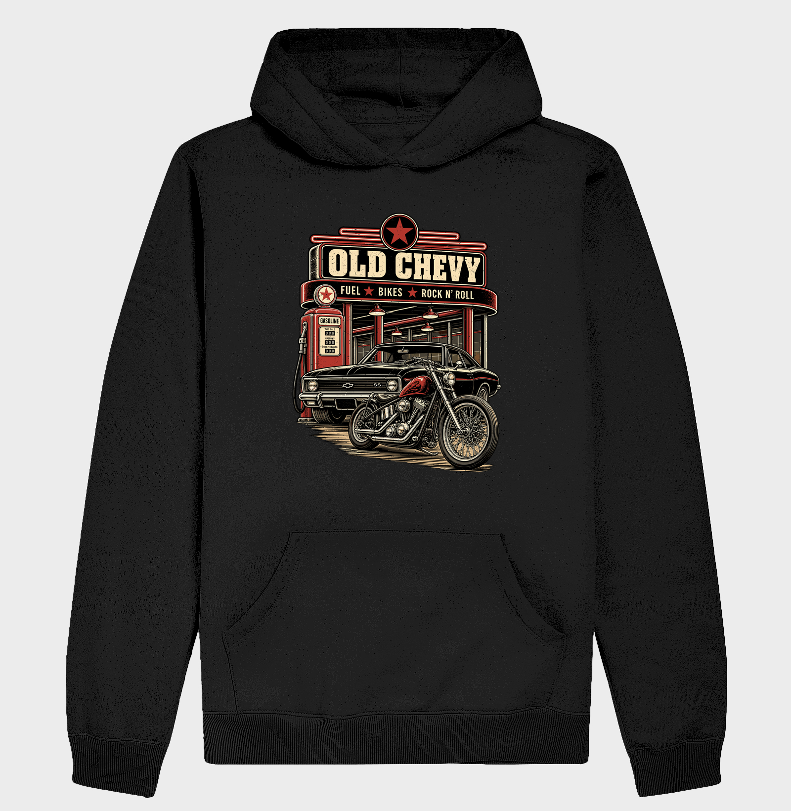 Fuel & Chrome | Steel & Wheels - Old Chevy - Hoodie Moletom