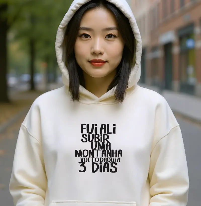 Hoodie moletom Terapia de Altitude | Fui Ali Na Montanha